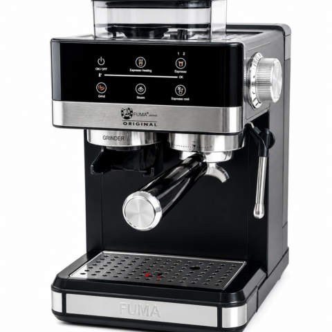اسپرسوساز و آسیاب قهوه فوما ژاپن مدل FU-2370 – فشار 20 بار، مخزن 1.8 لیتر